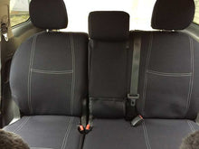 Load image into Gallery viewer, Third Row - Black Neoprene Seat Covers With White Stitching For Toyota LC80 Series Sahara