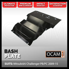 Load image into Gallery viewer, OCAM Aluminium Bash Plates For Mitsubishi Challenger PB PC 2009-15, Aluminium 6mm Black