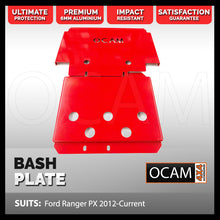 Load image into Gallery viewer, OCAM Aluminium Bash Plates for Ford Ranger PX PXMKII PXMKIII 2011-06/2022, 6mm Red (2nd style)
