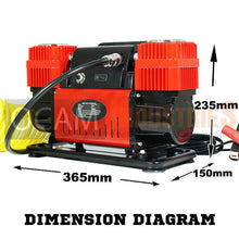 Load image into Gallery viewer, Car Air Compressor 12v 150PSI 300L/min 4x4 Tyre Deflator 4wd Portable Inflator