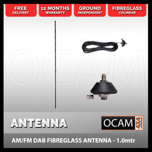 Load image into Gallery viewer, Oricom Fibreglass Antenna AM/FM DAB Radio 1.0mtr ANB10