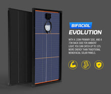 Load image into Gallery viewer, Atem Power 12V 130W Shingled Bifacial Solar Panel Kit Mono Fixed Caravan Camping