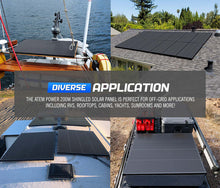 Load image into Gallery viewer, Atem Power 12V 200W Bifacial Shingled Solar Panel Kit + Solar Mounting Brackets