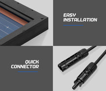 Load image into Gallery viewer, Atem Power 12V 200W Bifacial Shingled Solar Panel Kit + Solar Mounting Brackets