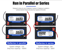 Load image into Gallery viewer, Atempower 50AH 12V LiFePO4 Lithium-Ion Battery AP-LFP-BLK-50
