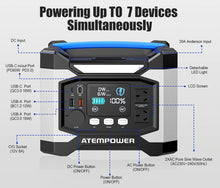 Load image into Gallery viewer, ATEM POWER AP500X 500W 518Wh Portable Power Station Generator Solar Power Charging Battery Backup