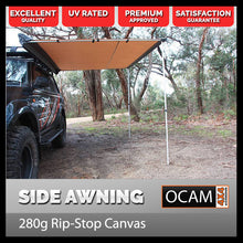 Load image into Gallery viewer, Awning 3M x 2M 280g Cross Thread Pullout Car Side Tent Camper Trailer 4X4 4WD