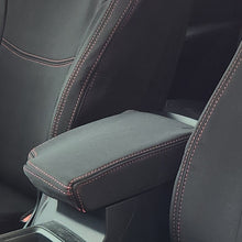 Load image into Gallery viewer, PRE-MADE BUNDLE Wetseat Neoprene Tailored Seat, Headrest & Console Covers for Isuzu D-Max Dual Cab Dual Cab 07/2020-2023 Black with Red Stitching
