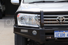 Load image into Gallery viewer, OCAM Deluxe Steel Bull Bar For Toyota Landcruiser 200 Series 08/2015-21+ Pair 9' LED Spot Lights