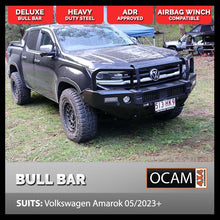 Load image into Gallery viewer, OCAM Deluxe Steel Bull Bar for Volkswagen Amarok 05/2023-On + Pair 9' LED Spot Lights