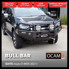 Load image into Gallery viewer, OCAM Deluxe Steel Bull Bar For Isuzu D-MAX 08/2020-04/2024 & OCAM 9.5k Winch