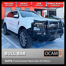 Load image into Gallery viewer, OCAM Deluxe Steel Bull Bar for Ford Everest Next-Gen 07/2022+ & OCAM 9.5KLBS Winch