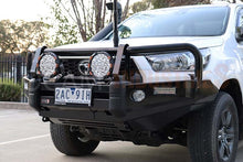 Load image into Gallery viewer, OCAM Deluxe Steel Bull Bar For Toyota Hilux N80 10/2018-Current, OCAM 9.5k Winch + 9' LED Spot Lights