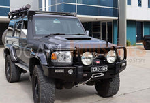 Load image into Gallery viewer, OCAM Deluxe Steel Bull Bar For Toyota Landcruiser 70 76 78 79 Series, 2024+ Winch Compatible