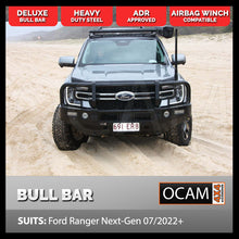 Load image into Gallery viewer, OCAM Deluxe Steel Bull Bar for Ford Ranger Next-Gen 07/2022+ Winch Compatible