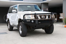 Load image into Gallery viewer, OCAM Deluxe Steel Bull Bar for Nissan Patrol GU 2004-16, OCAM 9.5k LBS Winch
