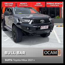 Load image into Gallery viewer, OCAM H-Bar, Replacement Winch Bar For Toyota Hilux 08/2020-Current, Hoopless Bull Bar