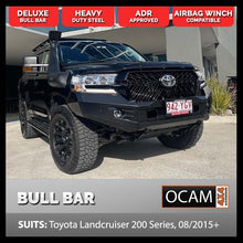 Load image into Gallery viewer, OCAM H-Bar, Replacement Winch Bar For Toyota Landcruiser 200 Series 08/2015 - 03/2021, Hoopless Bull Bar