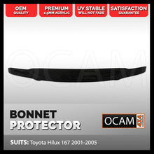 Load image into Gallery viewer, Bonnet Protector for Toyota Hilux 167 09/2001- 02/2005 Tinted Guard 165 169