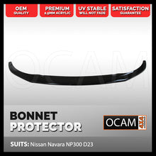Load image into Gallery viewer, Bonnet Protector for Nissan Navara NP300 03/2021+, D23 Tinted Guard