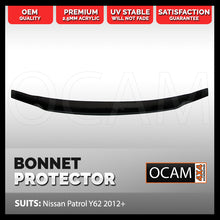 Load image into Gallery viewer, Bonnet Protector For Nissan Patrol Y62 2012-19 Tinted Guard