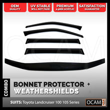 Load image into Gallery viewer, Bonnet Protector, Weathershields For Toyota Landcruiser 100/105 Series Visors