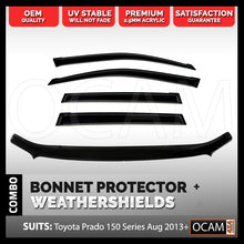 Load image into Gallery viewer, Bonnet Protector, Weathershields For Toyota Prado 150 Series Aug2013- Jul2017