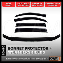 Load image into Gallery viewer, Bonnet Protector, Weathershields For Toyota Landcruiser 200 Series 2007-15