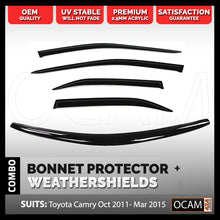 Load image into Gallery viewer, Bonnet Protector, Weathershields For Toyota Camry XV50 Oct 2011-Mar 2015 Visors
