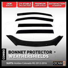 Load image into Gallery viewer, Bonnet Protector, Weathershields For Holden Colorado 2012-2016 Visors