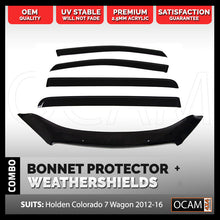 Load image into Gallery viewer, Bonnet Protector Weathershields For Holden Colorado 7 Wagon 2012-16 Visors