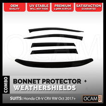 Load image into Gallery viewer, Bonnet Protector, Weathershields For Honda CR-V CRV RW Oct 2017-Current, Visors