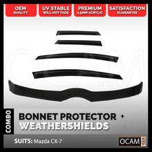 Load image into Gallery viewer, Bonnet Protector, Weathershields For Mazda CX-7 Visors Tinted CX7 Visors