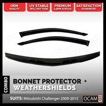 Load image into Gallery viewer, Bonnet Protector, Weathershields For Mitsubishi Challenger 2009-2015 Visors