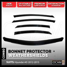 Load image into Gallery viewer, Bonnet Protector, Weathershields For Hyundai i45 Door Window Visors