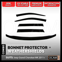 Load image into Gallery viewer, Bonnet Protector, Weathershields For Jeep Grand Cherokee WK 2011-2021 Visors