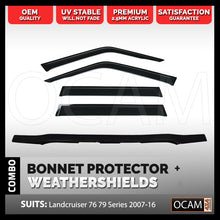 Load image into Gallery viewer, Bonnet Protector, Weathershields For Toyota Landcruiser 70 76 79 Series, 2007-16