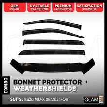 Load image into Gallery viewer, Bonnet Protector, Weathershields for Isuzu MU-X 08/2021-10/2023 MU-X Visors