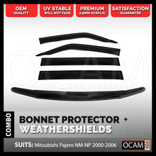 Load image into Gallery viewer, Bonnet Protector, Weathershields For Mitsubishi Pajero NM-NP 2000-06 Visors
