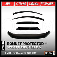 Load image into Gallery viewer, Bonnet Protector, Weathershields for Ford Ranger PK 2009-2011 Window Visors
