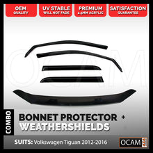 Load image into Gallery viewer, Bonnet Protector, Weathershields For Volkswagen Tiguan 2012-2016 Visors