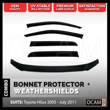 Load image into Gallery viewer, Bonnet Protector, Weathershields For Toyota Hilux N70 2005-07/2011 Visors SR SR5