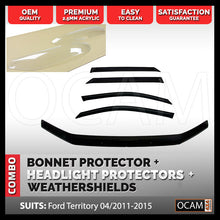 Load image into Gallery viewer, Bonnet, Headlight Protectors, Weathershields for Ford Territory 04/2011-16