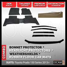 Load image into Gallery viewer, Bonnet, Headlight Protectors, Window Visors, Mats for Prado 150 Series 2013-17