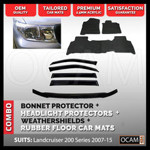 Load image into Gallery viewer, For Landcruiser 200 Series Bonnet & Headlight Protectors, Weathershields, Mats