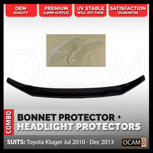 Load image into Gallery viewer, Bonnet Protector Headlight Protector For Toyota Kluger Jul 2010 - Dec 2013 4X4
