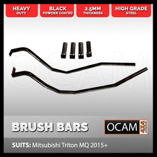 Load image into Gallery viewer, Brush Bars for Mitsubishi Triton MQ 05/2015-11/2018, Heavy Duty Steel 4WD 4X4