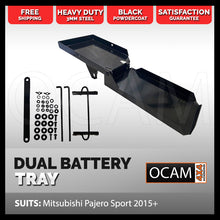 Load image into Gallery viewer, OCAM Dual Battery Tray for Mitsubishi Pajero Sport 2015-Onwards, Under Bonnet