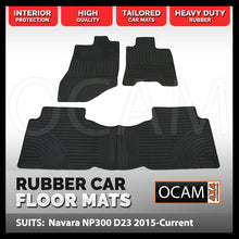 Load image into Gallery viewer, CMM Tailored Rubber Car Floor Mats for Nissan Navara NP300 D23 07/2015-2022