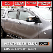 Load image into Gallery viewer, OCAM Weathershields for Mazda BT-50 11/2011-08/2020 Window Door Visors BT50